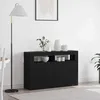 Image de vidaXL Buffet Chêne noir 116 x 30 x 75 cm Bois dingénierie 3333885
