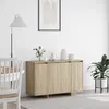 Image de Buffet - Chêne de Sonoma - 5 portes - 120x40.5x75 cm - Style contemporain