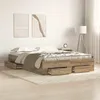 Image de vidaXL Cadre de lit Chêne artisanal 135 x 190 cm Bois dingénierie 3333976