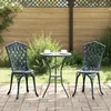 Image de vidaXL Chaise de jardin 2 pcs Vert 39 x 40 x 87cm Aluminium 42002397