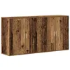 Image de Buffet moderne en bois dingénierie - vidaXL - 79x38x80 cm - Bois ancien - 4 portes à charnières - Rangement durable