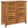 Image de Cabinet de rangement moderne - vidaXL - Bois dacacia massif - 75x35x70 cm - Marron - 2 portes - Affleurant la surface