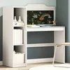 Image de vidaXL Bureau tableau noir Blanc et gris 120 x 45 x 118.5 cm 42003033