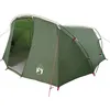 Image de Tente tunnel - vidaXL - Vert et Blanc - 318x275x140 cm - Polyester 185T avec revêtement PU - Résistant à leau