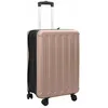 Image de Valise moderne rectangulaire - vidaXL - Doré rose - Plastic ABS - 43x27x66 cm - 3.7 kg - Roues - Verrouillage