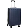 Image de Valise moderne - vidaXL - Bleu foncé - 43x27x66 cm - Plastic ABS - Roues - Serrure - Durable - Pratique - Stylée