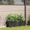 Image de vidaXL Cache-pot de jardin 3 pcs Noir Acier Bac en acier moderne déco jardin durable support à fleurs rectangulaire42002846