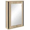 Image de Armoire miroir salle de bain - vidaXL - Chêne Sonoma - Bois dingénierie - 42x12x60 cm - Grand espace de stockage