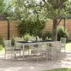 Image de vidaXL Ensemble de salle à manger pour jardin 7 pcs Gris clair 3334899