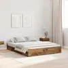 Image de vidaXL Cadre de lit avec rangement Bois Ancien 140 x 190 cm 3335315