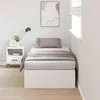 Image de vidaXL Cadre de lit avec rangement avec stockage Blanc 100 x 200 cm 3335349