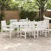Image de vidaXL Chaise de jardin 6 pcs Blanc 655 x 59 x 88 cm Polyéthylène 3335798