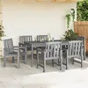 Image de vidaXL Chaise de jardin 6 pcs Gris clair 655 x 59 x 88 cm 3335800