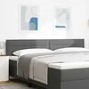 Image de vidaXL Tête de lit Gris foncé 200 cm tissu 42007035