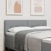 Image de vidaXL Tête de lit réglable en hauteur Gris clair 160 cm tissu 42007163
