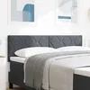 Image de vidaXL Tête de lit Gris foncé 144 cm Velours 42007249