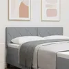 Image de vidaXL Tête de lit Gris clair tissu 42007254