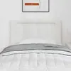 Image de vidaXL Tête de lit LED Blanc 100 cm Cuir synthétique 42007298