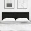 Image de vidaXL Tête de lit LED Noir 144 cm Cuir synthétique 42007301