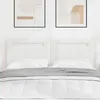 Image de vidaXL Tête de lit LED Blanc 160 cm Cuir synthétique 42007306
