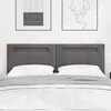 Image de vidaXL Tête de lit LED Gris 160 cm Cuir synthétique 42007307