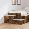Image de Meuble de chambre - Chêne fumé - 108x41x40 cm - Bois reconstitué - 2 portes