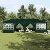 Image de Tente de fête avec 12 parois vertes 8x4 m PE
