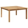 Image de Table basse en teck massif - vidaXL - 85x85x45 cm - Marron - Design moderne - Pour jardin et terrasse - Teck massif