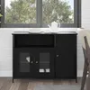 Image de vidaXL Buffet Chêne noir 100 x 35 x 75 cm 869093