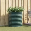 Image de Jardiniere - bac a fleur Vidaxl raised garden bed green 80 x 80 x 81 cm steel