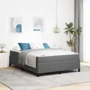 Image de vidaXL Cadre de lit avec matelas Gris clair 140 x 190 cm tissu 3399120