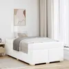 Image de vidaXL Cadre de lit avec matelas Blanc 120 x 190 cm tissu 3399231
