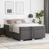 Image de vidaXL Cadre de lit avec matelas Gris 160 x 200 cm tissu 3399244