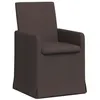 Image de Chaises de salle à manger - vidaXL - 2 pièces - Marron foncé - 57x67x95 cm - Design ergonomique - Roulettes