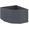 Image de Jardinière dangle en acier - vidaXL - Anthracite - 60x60x35 cm - Gain de place - Design moderne