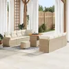 Image de vidaXL Ensemble de canapé de jardin 11 pcs Beige polyrotin 3361846