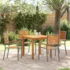 Image de vidaXL Ensemble de salle à manger pour jardin 5 pcs Gris 3365515