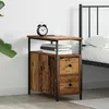 Image de vidaXL Cabinet de chevet Bois ancien 30 x 60 x 60 cm Bois dingénierie 871271