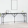 Image de Table console - console extensible Vidaxl Table console Chêne noir 200 x 29 x 75 cm