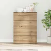 Image de Buffet - bahut - enfilade Vidaxl Buffet Chêne artisanal 60 x 39 x 80 cm Bois dingénierie