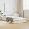 Image de vidaXL Cadre de lit surélevé Blanc 80 x 210 cm Pin massif 869733
