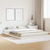 Image de vidaXL Cadre de lit au sol Blanc 140 x 220 cm Pin massif 869753