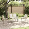 Image de vidaXL Ensemble de salle à manger pour jardin 3 pcs Marron et Crème 42010361