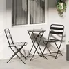 Image de vidaXL Ensemble bistro de jardin 3 pcs Anthracite Acier 42010316