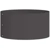 Image de Anneau de jardinière en acier - vidaXL - Noir - 40x40x20 cm - Acier laminé à froid - Design moderne