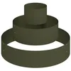 Image de Cache-pot de jardin en métal - vidaXL - Vert Olive - Ø 90 cm - Acier laminé à froid - Montage facile - Design moderne