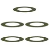 Image de Pot de fleurs en métal - vidaXL - Ø50/80 cm - Vert olive - 5 pièces - Design minimaliste - Affichage surélevé