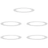 Image de Pot en métal pour anneaux darbre - vidaXL - 5 pièces - Argent - Ø90/120 cm - Design minimaliste - Affichage surélevé