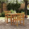 Image de vidaXL Ensemble de salle à manger pour jardin 3 pcs Marron 3375656