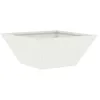 Image de Cache-pot en métal - vidaXL - Blanc - 35x35x15 cm - Acier laminé à froid - Forme trapézoïdale
